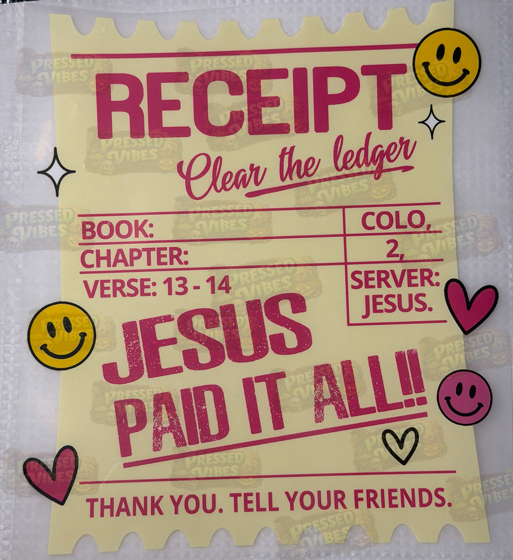Jesus Paid It All :)